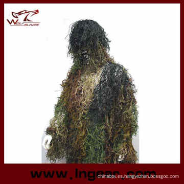 Caza Airsoft Ghillie Suit Traje Suit Ghilies táctico para la venta